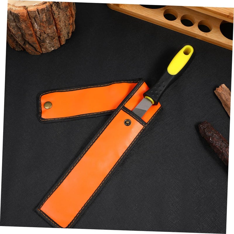 UEETEK 6-inch Hardened Steel File Flat Metal File Sharpening Tools with Comfortable Hand Grip Handles - Image 4